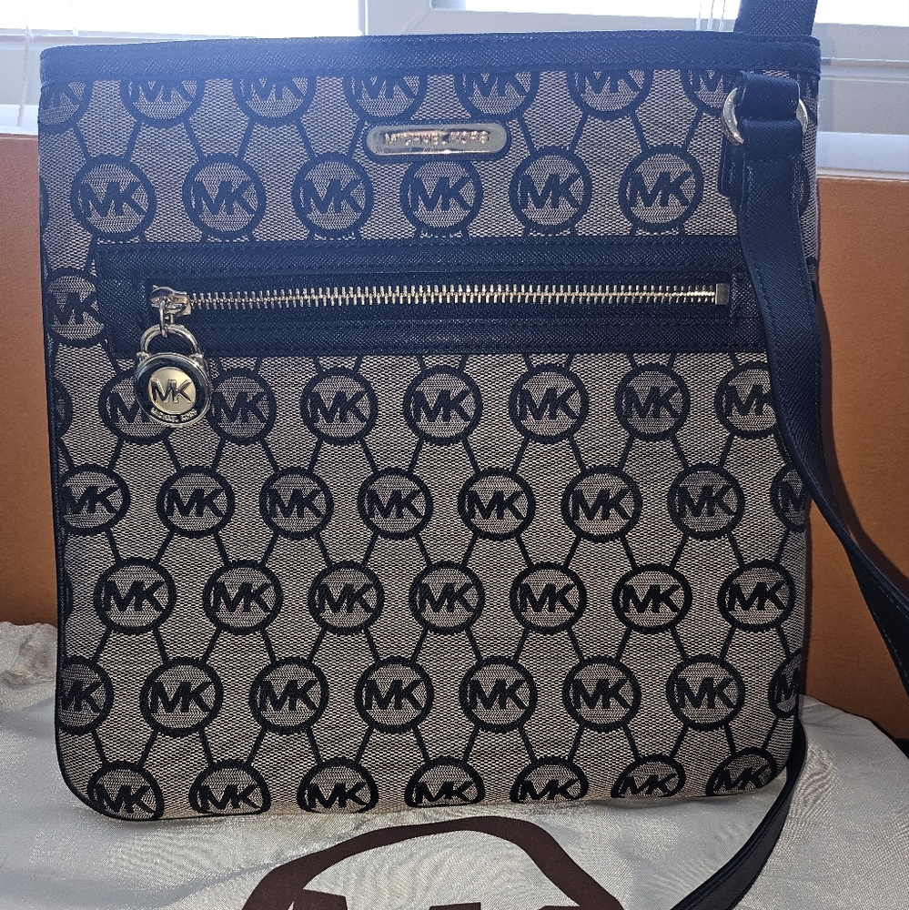 Michael Kors Black and Tan Womans Crossbody Bag